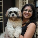 Parvathy Saran Instagram - Cute, Happy & Furry my Boy @trippy_thatshihtzu 🧿❤️🐶 Chennai, India