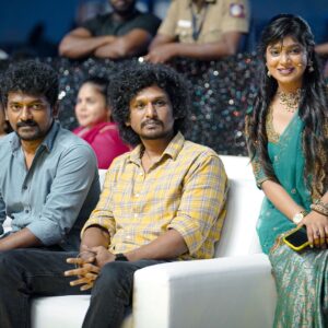 Parvathy Saran Instagram - Finally a picture with Thalapathy Boys 🔥 Galatta Nakshatra Awards & Wonder Women Awards 🧿❤️ @lokesh.kanagaraj @nelsondilipkumar @galattadotcom