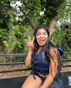 Parvathy Saran Instagram - best wild diwali ever 🧿 Bali Rafting in Ayung River 🍃 finally celebrated this day with no crackers but with full of nature…far far away from my homeland !!! Feels so good & alive.

Thank You @gtholidays.in for an unforgettable Trip to the Beautiful Bali ❤️