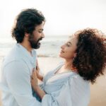 Pearle Maaney Instagram - Stronger, Together…. Forever ♾️ 🩵 Click @todstories Styling & MUA @ashna_aash_ Pearle and Nila’s Outfits @arsignatureofficial Srini’s @nishal_ug