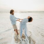 Pearle Maaney Instagram - Some Sunsets Are Just Special ☀️🌊 . 🩵 . Click @todstories Styling & MUA @ashna_aash_ Pearle and Nila’s Outfits @arsignatureofficial Srini’s @nishal_ug