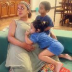 Pearle Maaney Instagram – Just Another Cozy Day at Home….❤️
Can You Count the number of Babies in this picture 🤓 Reign And Nila 👫