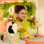 Pearle Maaney Instagram - I would like to call this bundle of pics “Sugar Rush” 🤪 . Click @todstories Wearing @t.and.msignature Srini @jishadshamsudeen Event @_whitewindow__ Cake @whisk_n_frost