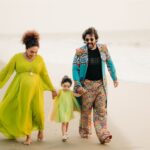 Pearle Maaney Instagram - And ….. it was Baby Shower Time 💚 Celebrating Life and the New Life we are Ready to Welcome into our Family ♾️ By the way! whom do you think did justice to the “Retro Pop” Theme while Choosing their Outfit? I’ve got a clear winner in my head! I’ll announce that in my next post 😜😋 Thank You @rachel_maaney for putting up this beautiful yet intimate celebration 🥳 . Click @todstories Wearing @t.and.msignature Srini and Ruben wearing @jishadshamsudeen ‘s amazing Outfits 😎 Decor : @_whitewindow__