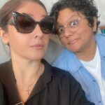Pooja Bhatt Instagram - Not in the right order.. but then again, there is no concept of order in the presence of these two! 🖤♥️ #nhosaigon #good-times #bad-women @shreyadhan13 @marijkedesouza
