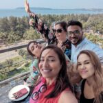 Pooja Bhatt Instagram - Team #Sanaa with @rotalks to speak about the film for @feverfmofficial at #IFFI Location courtesy @raki.goa Swipe to look at the breath taking views of Panjim from our interview location. Exclusive chat with these powerhouses drops soon on @feverfmofficial #Rotalks #Goa #Panjim #IFFI #shikhatalsania #PoojaBhatt #SudhanshuSaria #FilmFestival Raki Goa