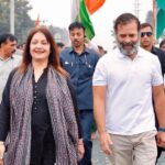 Pooja Bhatt Instagram - One year ago on this date,I joined the #bharatjodoyatra in Telangana walking besides @rahulgandhi for 10 kms. A short distance physically but long enough to give me a better understanding of the man himself & most importantly the feeling that resonated on the ground,out on the streets, in the hearts of people. I was the first from Bollywood to join and did so to reinstate my faith in the diversity of our great nation. The India that refuses to be reduced to one language,one colour,one ‘sur’. All of us are better than one of us and I will join hands and walk with anyone and everyone who dares to propagate love in times of hate and talks about unification in the real sense of the word. Beyond that I have no interest in politics nor the power game. We are artists and that means shunning power. What it also means is standing up for what one believes in,especially when it is not convenient nor popular and ‘walking one’s talk’. Grateful to have been part of this milestone in History. For the experience,the understanding,the generosity,the humility 🙏 Long live Bharat! Long live India. We are blessed to be born to this rich,diverse land. 🙏🇮🇳 #loveconquersall #daretolove #intimesofhate #bharatjodoyatra
