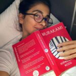 Pooja Hegde Instagram - Murakami, you make me cry.. you brilliant, twisted, beautiful, soul provoking GENIUS 🥺❤️ #transitreading ✈️ #inflightentertainment #loveiseverything 🫶🏼