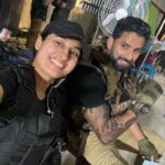 Pooja Ramachandran Instagram - #BTS #thevillage @amazonprime @seemonabbas @theabishekkumar @official_ashwinkkumar
