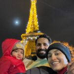 Pooja Ramachandran Instagram – Celebrating Kiaan’s first Christmas and making it a special one! 

#makingmemories #kiaankokken #firstchristmas #christmasinparis Eiffel Tower, Paris, France