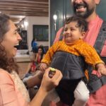 Pooja Ramachandran Instagram - Trying lime for the first time 😋🍋 Thank you aunty @shikha_appayya for this video 😄 #babyvideos #lime #babyeatinglime #babyexpression #funnybabyvideo #babyoy #kiaankokken #babyreels