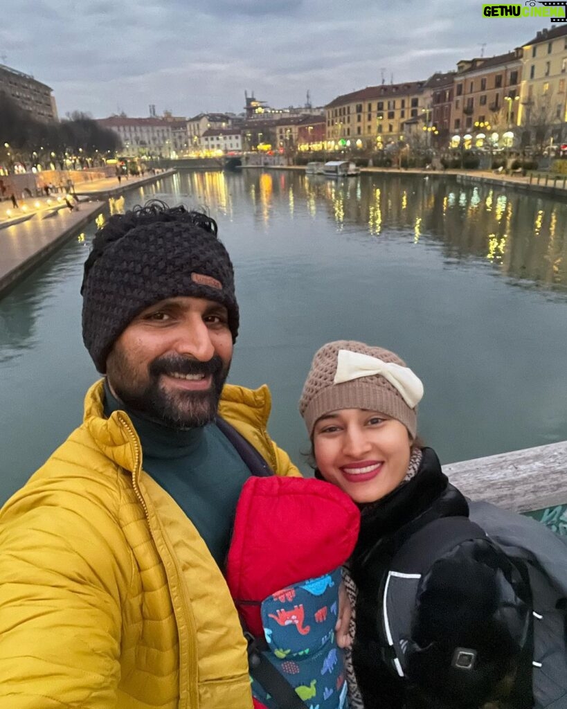 Pooja Ramachandran Instagram - I dreamt of going to Italy for so long now.. it’s been a country I wanted to explore and although I’ve been to Europe twice before and seen so many countries here I saved Italy for a special time and the time just came! I’m living my dream with my husband and my baby! When they say everything and everyone happens for a reason. You got to just trust the timing! ♥ #dreamvacation #christmasholidays #bringingin2024 #loveinitaly #kiaankokken #grateful #heartisfull Milan, Italy