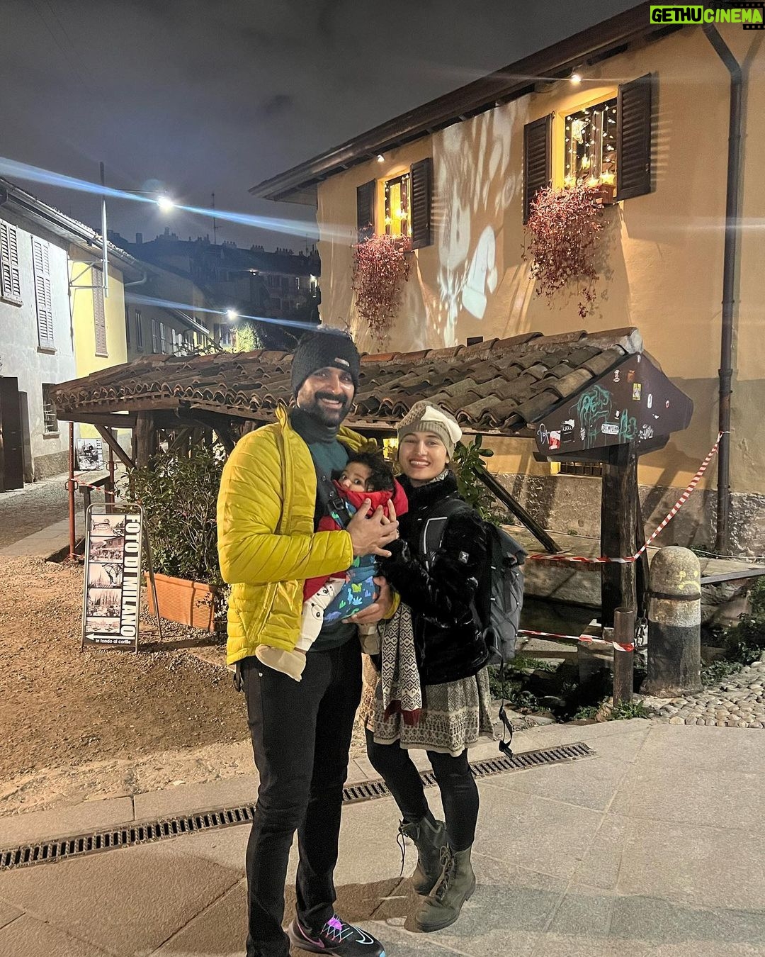 Pooja Ramachandran Instagram - I dreamt of going to Italy for so long now.. it’s been a country I wanted to explore and although I’ve been to Europe twice before and seen so many countries here I saved Italy for a special time and the time just came! I’m living my dream with my husband and my baby! When they say everything and everyone happens for a reason. You got to just trust the timing! ♥️ #dreamvacation #christmasholidays #bringingin2024 #loveinitaly #kiaankokken #grateful #heartisfull Milan, Italy