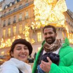 Pooja Ramachandran Instagram - A Christmas to remember ! 🥰♥️👶🏼 #christmas2023 #kiaankokken #loveandloveonly #christmasinparis #europediaries Paris, France