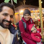 Pooja Ramachandran Instagram - Celebrating Kiaan’s first Christmas and making it a special one! #makingmemories #kiaankokken #firstchristmas #christmasinparis Eiffel Tower, Paris, France