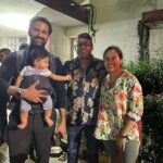 Pooja Ramachandran Instagram - One with our director @milind_rau We both were in production 😜.. I was 3.5 months pregnant in the first picture 😊 Definitely one of the best directors I’ve worked with. He had a wonderful set of AD’s and their team together pulled off such a cool show! It was super challenging, super tiring, stressful so many times but the team always put on a smile and got the work done. A lot of hard work and behind the scenes work has gone into making the dynamic series ‘The Village’ @amazonprime #thevillage #webseries #indianwebseries #horrorseries #gore #guts #horror