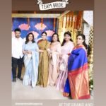 Poornima Bhagyaraj Instagram - At the wedding of @karthika_nair9 and Rohit @radhanair_r happy and glowing . An occasion to meet our gang of friends.. the couple looked so beautiful ❤️❤️❤️