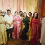 Poornima Bhagyaraj Instagram - At the wedding celebration of #Aishwarya Prabhu and #Aadhik Ravichandran. Blessings to the newlyweds