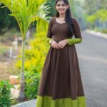 Pranika Dhakshu Instagram - 🤎✨ Outfit : @labelssarumathi Pc : @_niki_photographyy . . #pranikadhakshu #love #traditional #songs Chennai, India