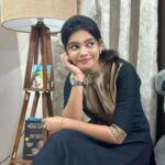 Pranika Dhakshu Instagram - Launching our festive series collection: Black with gold is always a classic combo Pretty @pranikadhakshu in Black straight kurti with golden zigzag yoke portion, close neck #casualwear #casualkurti #kurti #dailywearkurtis
