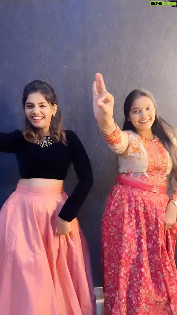 Pranika Dhakshu Instagram - Jumping into the trend 🔥😉 . . . #sisters #happy #forever #pranikadhakshu