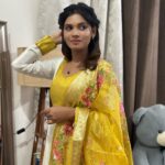 Pranika Dhakshu Instagram - 🌸🤍💛 . . . @weddingstudio_skar thanks for making Onam more spl with this beautiful Anarkali👗 I really loved the quality of the material nd the way u designed the dress in a perfect fitting ❤️🫂 more importantly they are customising according to your sizes and colours so place your orders asap to receive it on time … Dm or WhatsApp 9080063891 for queries nd to place order 😉 . . Hair stylist @fjmakeover31 (my constant hairstylist for lifetime 😂) thank you so much for everything you do -you’re a truly talented stylist all d best da 🫂 . . #zara #pranikadhakshu #kerala #onam #outfits #loveyourself #mallu #instagram