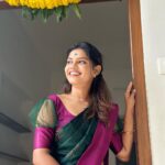 Pranika Dhakshu Instagram - Loved being draped in @acchoosfazhionpassion saree 💚 This saree was sent to me as a gift frm @acchoosfazhionpassion thank you aunty for always pouring so much love ❤️ Their saree collections is so unique nd so beautiful . Do check out their page ! And thank you @minnus_boutique for this loveliest blouse as always 🤗 #functionmood❤️ #pranikadhakshu #dowhatyoulove #bepositive #grateful Coimbatore, Tamil Nadu