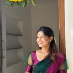 Pranika Dhakshu Instagram - Loved being draped in @acchoosfazhionpassion saree 💚 This saree was sent to me as a gift frm @acchoosfazhionpassion thank you aunty for always pouring so much love ❤️ Their saree collections is so unique nd so beautiful . Do check out their page ! And thank you @minnus_boutique for this loveliest blouse as always 🤗 #functionmood❤️ #pranikadhakshu #dowhatyoulove #bepositive #grateful Coimbatore, Tamil Nadu