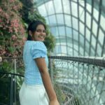 Pranika Dhakshu Instagram - #SINGAPORE 🍃🕊️ #pranikadhakshu #zara #singaporetrip #travel # Gardens By the Bay, Marina Gardens Drive, Singapore