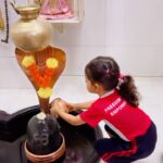 Pranitaa Pandit Instagram - I Remember Myself Like This , sitting next to Shiv ji and praying & when I see Anysha pray my Heart is Full ❤️ Inculcating faith and a love for God in toddlers can have several potential benefits, including: 1. Moral development: Teaching values and principles rooted in faith can help toddlers develop a strong moral compass and a sense of right and wrong. 2. Emotional support: Belief in God can offer emotional comfort, providing a source of solace and reassurance, especially during challenging times. 3. Sense of security: Faith can help toddlers feel secure and loved, fostering a sense of trust in the world around them. 4. Community and belonging: Involvement in a religious community can provide toddlers with a sense of belonging and social support, promoting positive social development. 5. Development of empathy and compassion: Faith can encourage children to be more empathetic and compassionate toward others. 6. Family bonding: Sharing religious practices and beliefs can strengthen the bond between toddlers and their families. #FaithInKids #ParentingFaith #RaisingBelievers #ChildhoodFaith #GodsLove #TeachingFaith #FamilyFaith #FaithJourney #NurturingSoul #faithfulparenting #jaiguruji