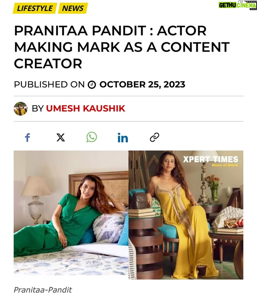Pranitaa Pandit Instagram - Pranitaa Pandit Actor Making Mark as a Content Creator @pranitaa_pandit Exclusive by @artistumeshkaushik Read here : https://xperttimes.com/pranitaa-pandit-actor-making-mark-as-a-content-creator/ #pranitaapandit