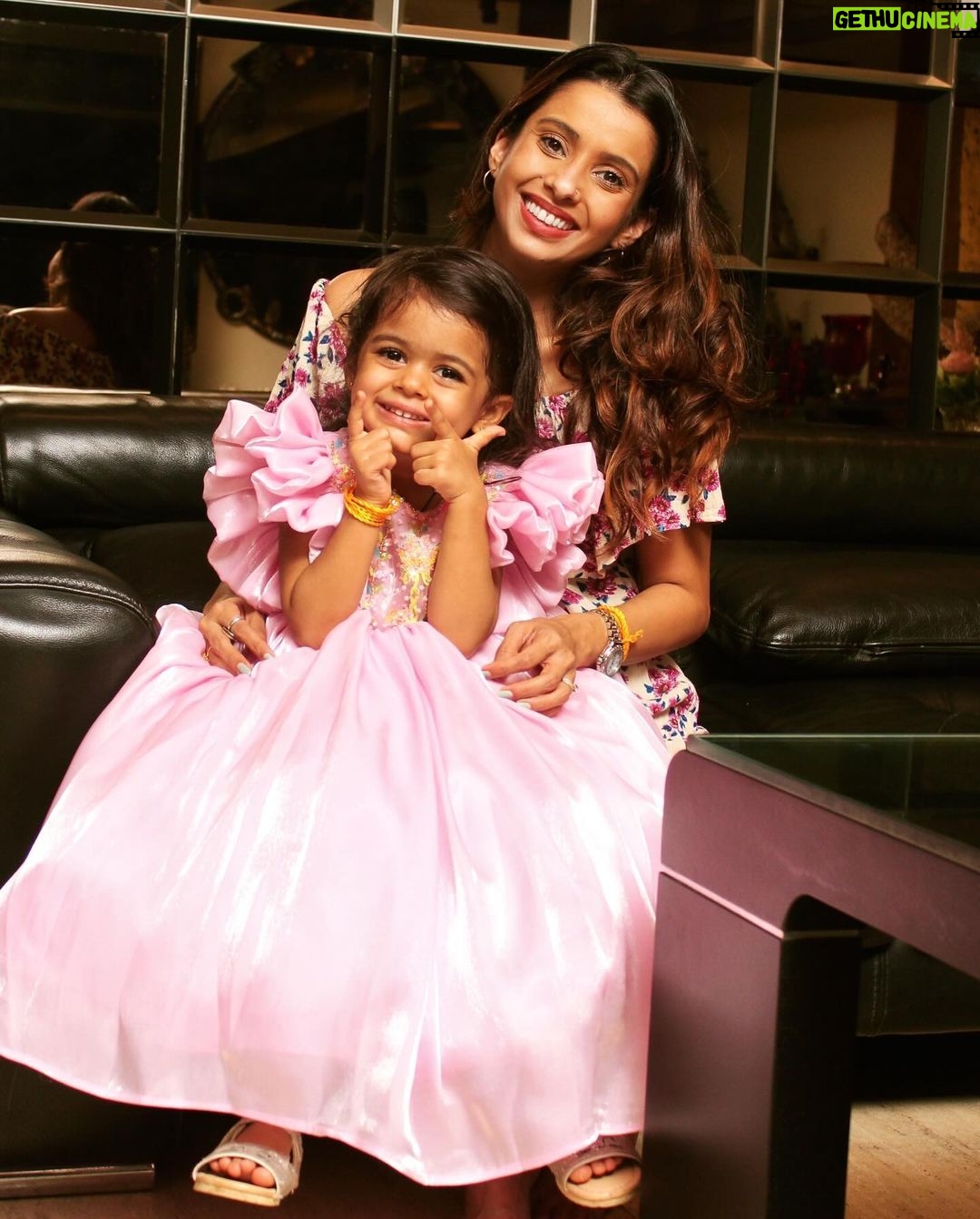 Pranitaa Pandit Instagram - Me and you @anysshapanditt , partners in crime since 2020, laughing through the chaos! 🤪👩👧 Anysha’s outfit - @klistel.official Marketing- @outmatch.co.in #UnstoppableDuo #beblessed #smilemore #foreverlove #myuniverse