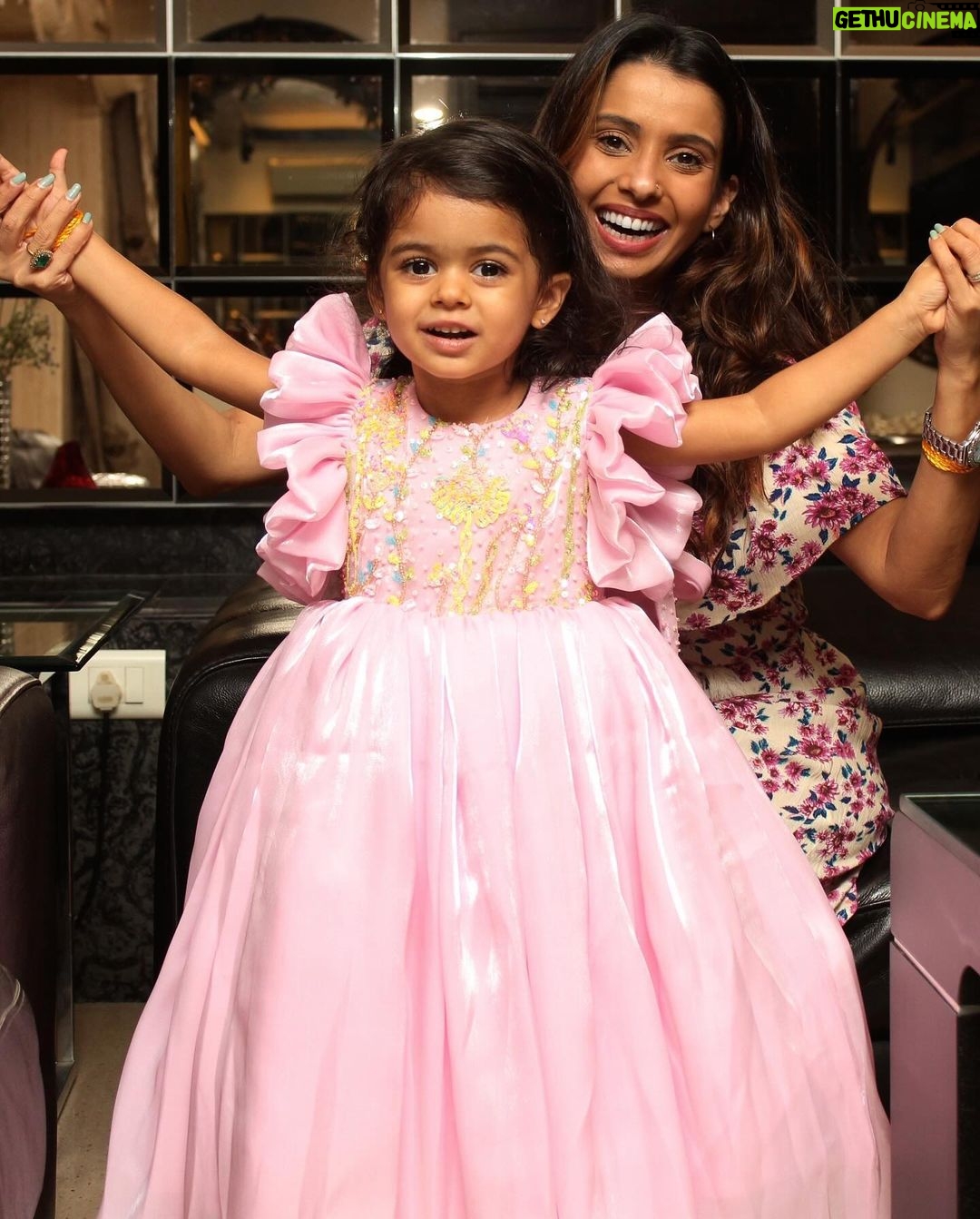 Pranitaa Pandit Instagram - Me and you @anysshapanditt , partners in crime since 2020, laughing through the chaos! 🤪👩👧 Anysha’s outfit - @klistel.official Marketing- @outmatch.co.in #UnstoppableDuo #beblessed #smilemore #foreverlove #myuniverse