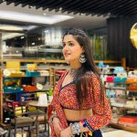 Pranjal Dahiya Instagram - 🌹✨ . . Wearing : @nupur_choudhary17 #pranjaldahiya #gulabiqueen