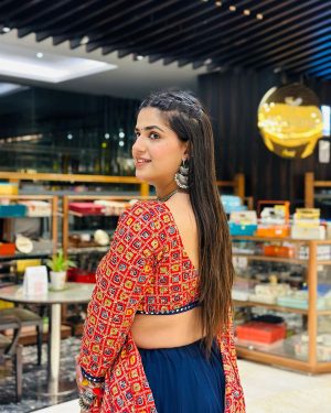 Pranjal Dahiya Instagram - 🌹✨
.
.
Wearing : @nupur_choudhary17 
#pranjaldahiya #gulabiqueen