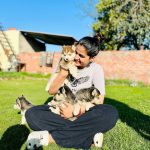 Pranjal Dahiya Instagram – Nothing is better then this 🐾🐶
.
.
#pranjaldahiya #gulabiqueen