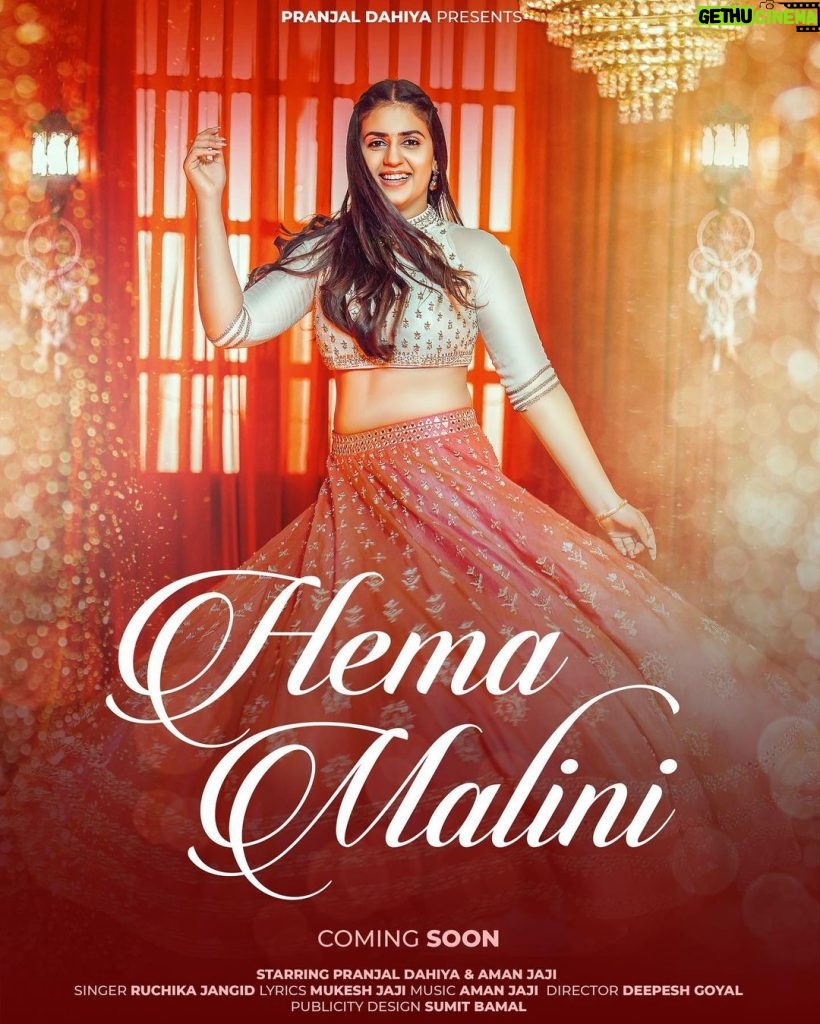 Pranjal Dahiya Instagram - Hi Guys this is my first piece of music album HEMA MALINI on my official YouTube Channel Pranjal Dahiya. I will be glad to receive your positive comments on my very first song on my channel. It's time to celebrate and honour this magnificent achievement. I will appreciate the support and love everyone has given me from the beginning. ✨ Thank you all 💕 @ingroovesindia @bounce.digital . . Starring - @pranjal_dahiya_ & @aman_jaji Singer - @ruchikajangid Music - @aman_jaji lyrics - @mukesh_jaji_ Director - @deepesh.dg production - @official.deepesh.rakheja mua - @honey.kalsi @manuu_shrma special thanks - Team pranjal ❤️ & Pranjal family 💕