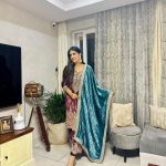 Pranjal Dahiya Instagram - It’s a beautiful morning 💙 . . Anyone Want This Outfit 🙄? Something Is On The Way 😍 . #pranjaldahiya #gulabiqueen #comingsoon