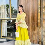 Pranjal Dahiya Instagram – Happy dhanteras 💚
.
.
.
#pranjaldahiya #gulabiqueen