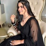 Pranjal Dahiya Instagram - Dass Ki Chauni Ae 🖤 . . . Beautiful makeup by @roopkaurcelebritymua ❤️