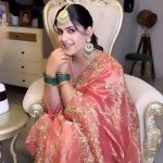 Pranjal Dahiya Instagram - Bachke Bachke 🧡 . . 💎Jewellery By @rubayatofficial 👗Suit By @sequin10 💄makeup by @roopkaurcelebritymua 🎀hair by @hairbybablu