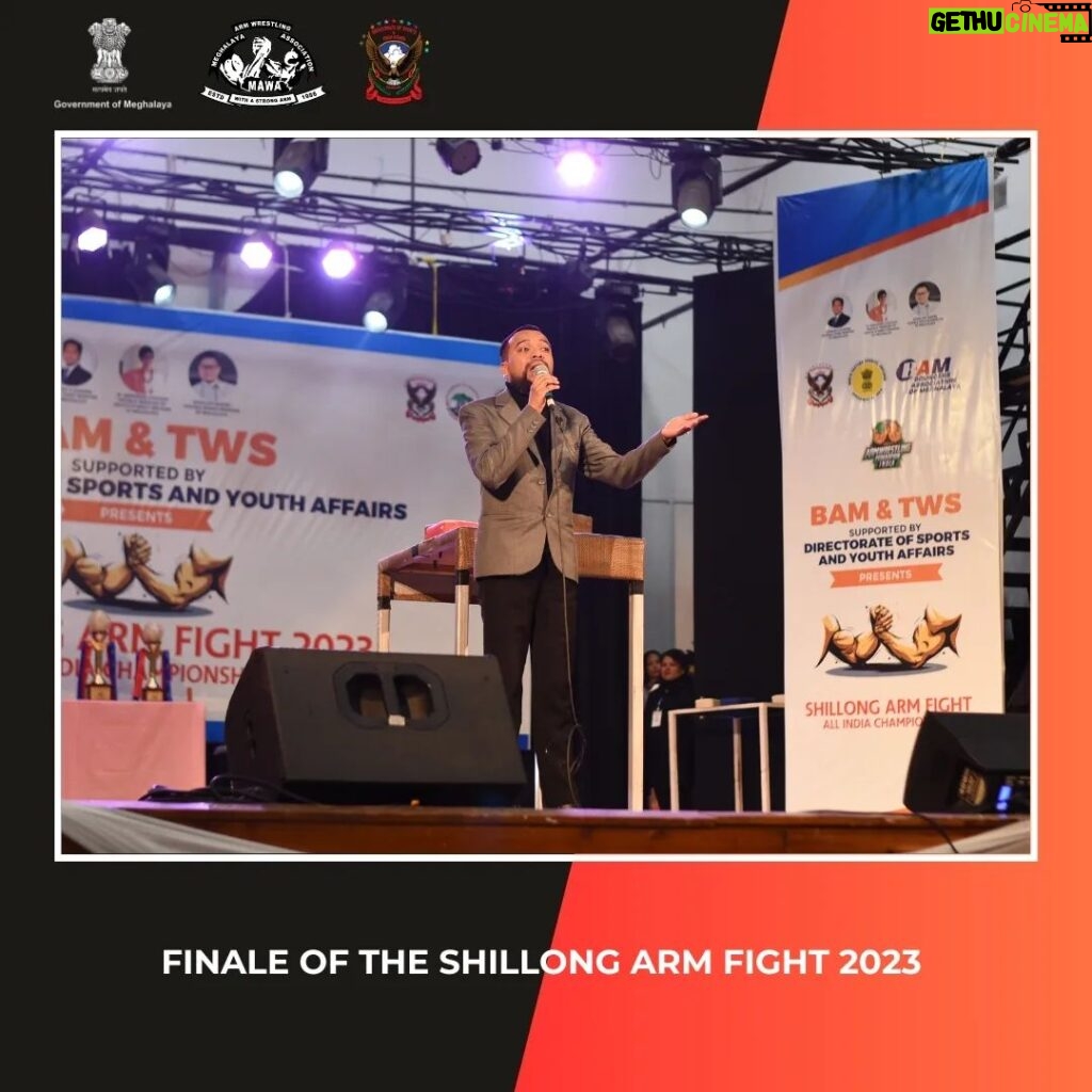 Preeti Jhangiani Instagram - The Shillong Arm Fight 2023 All India Championship, held at the U Soso Tham Auditorium, concluded after three thrilling days of competition. Organized by the Meghalaya Arm Wrestling Association in collaboration with the Department of Sports and Youth Affairs and Bouncers Association of Meghalaya, the event saw 800 athletes (including para athletes) from 6 states competing in 15 diverse categories. The event was graced by the esteemed presence of Hon'ble Chief Minister, Shri. Conrad K. Sangma, who served as the Chief Guest. Notable personalities in attendance included Smti. Preeti Jhangiani, President PAFI, Shri. Parvin Debas, Founder of Pro Panja League, Shri Junestar Kharbuli, President of BAM, and other distinguished figures. 🌟 The Chief Guest, along with the dignitaries, observed the gripping final bouts and later took the stage to felicitate the winners with medals, awards, and prize money across various categories. 🏅💰 #ShillongArmFight #MeghalayaSports #ArmWrestlingChampionship #InclusivityInSports #SportsmanshipSpirit #ArmWrestling U Soso Tham Auditorium- Shillong