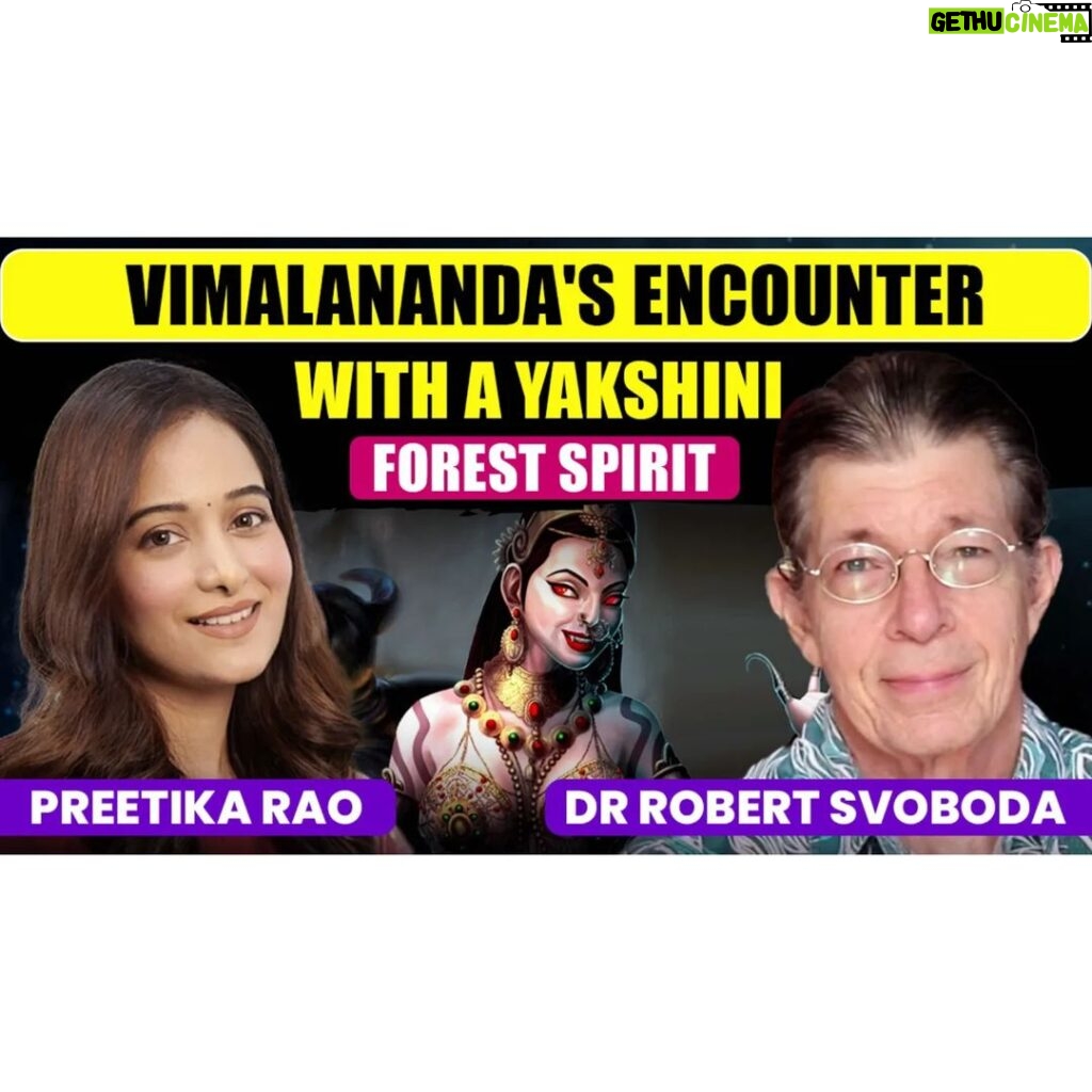 Preetika Rao Instagram - Have you ever encountered a SPIRIT ?! Dr Robert Svoboda sharing experiences of Swami Vimalananda ji with a Forest Spirit.... Link in story/bio👆 . . . #Ghoststories #realghoststories #spirit #spiritattachments #Yakshini #preetikarao #robertsvoboda #podcast