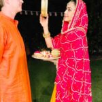 Preity Zinta Instagram – This Karva Chauth we may not be together but you are in my thoughts, in my heart and on the phone my love ❤️ Happy Karva Chauth to everyone who celebrates it today. Loads of love, happiness & togetherness to all the love birds out there 😍 #happykarvachauth #throwback #ting My Happy Place
