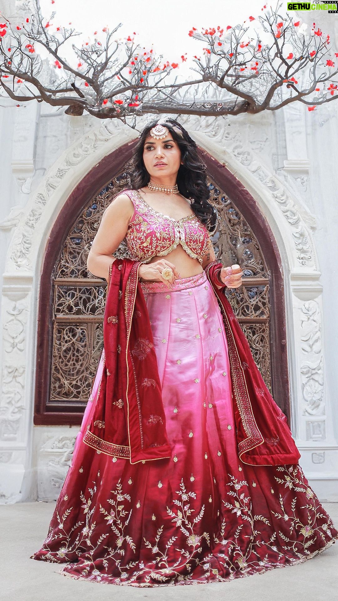 Priya Ahuja Instagram - Traditional outfit is not just attire, it’s a culture. Outfit: @rajkumari_by_richahaware Photographer: @shotbysakar Stylist: @style_deintrepide Jewellery: @shrustarin Makeup: @makeoverbydipika Location: @radissonblumumbaiairport
