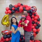 Priya Ahuja Instagram - Ardaas Turns 4! It wasn’t this fun n easy to celebrate this birthday As @malavrajda n I lost our First baby Oreo few days back it was very very overwhelming n a tough call to celebrate his birthday but Ardaas’ Dadi n @style_deintrepide Motivated us for it! And then my lovelies @meher0527 & @makeoverbydipika came for the Rescue (as always) n arranged everything last min From decoration to cake to Party games Thanks sejal @gleda_03 for always making His birthday so much Fun! Kids love it more when u add ur touch to the party @perfect_o_party Thank u for perfect ( on demand of Ardaas) Decoration.. He was so happy to see Red car themed decoration it was on point!! Want to thank each one of u from bottom of my heart for all the love support n blessings 🌸❤️🙏🏻😇🧿