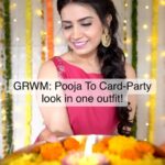 Priya Ahuja Instagram - Pooja to party in one outfit by @handme.sustainable Thank u @diapers_and_lipsticks for sending over such a lovely one! It’s so comfortable light weight n yet super stylish!!