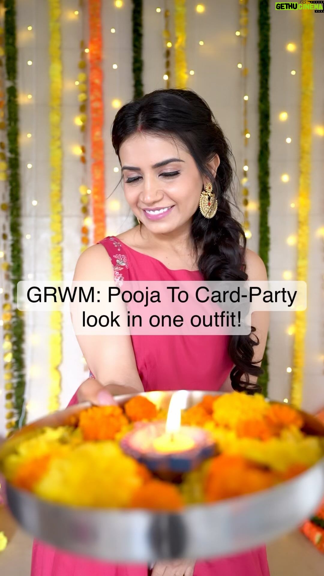 Priya Ahuja Instagram - Pooja to party in one outfit by @handme.sustainable Thank u @diapers_and_lipsticks for sending over such a lovely one! It’s so comfortable light weight n yet super stylish!!