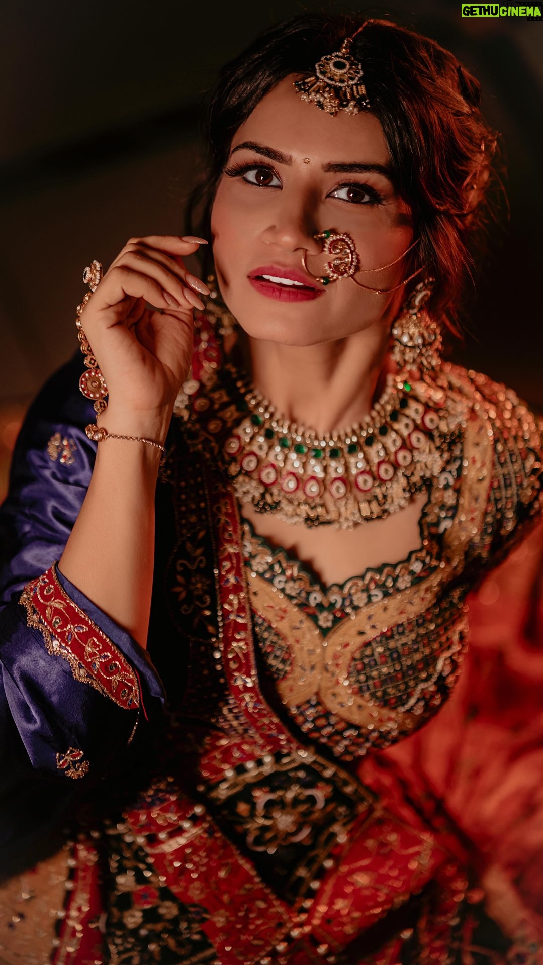 Priya Ahuja Instagram - It’s the Season to be Desi ❤️ Videographer: @zerographyvlogs Stylist: @style_deintrepide Team: @stylist.diya.bulani Outfit: @rajarani_couture Jewellery by: @ashok_satra_bridal_jewellery @ashok17_weddingrentaljewellery Makeup: @makeoverbydipika ( lehnga look of the day ootd outfit of the day traditional festival festive ready ) #ootd #traditional #lehnga #festival #festivaloutfit