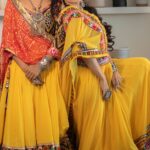 Priya Ahuja Instagram - Shubh Navratri : Day 5 : color of the day : Yellow Yellow depicts as the colour of learning and knowledge. Goddess Skand Mata is celebrated on this day. Outfit: @gurukrupa_creation Videographer: @zerographyvlogs & @clickmegood_ Photographer: @photo_vinayak Stylist: @style_deintrepide Jewellery : @silver.kiosk Makeup: @makeoverbydipika Location: @baliboo.official #postoftheday #trendingreels #trending #reels #navratri #colors #garba #festival